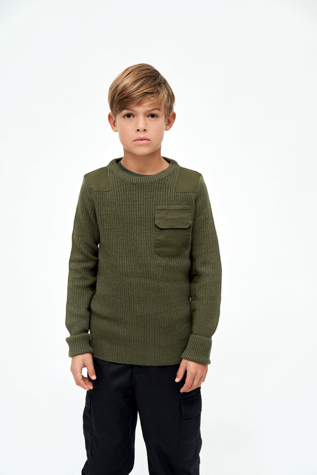 Pulover BW Olive Copii Brandit - Caldura si Durabilitate