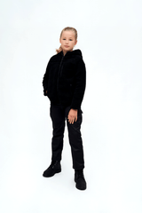 Geaca Teddyfleece Hooded Negru Copii Brandit - Caldura si Stil