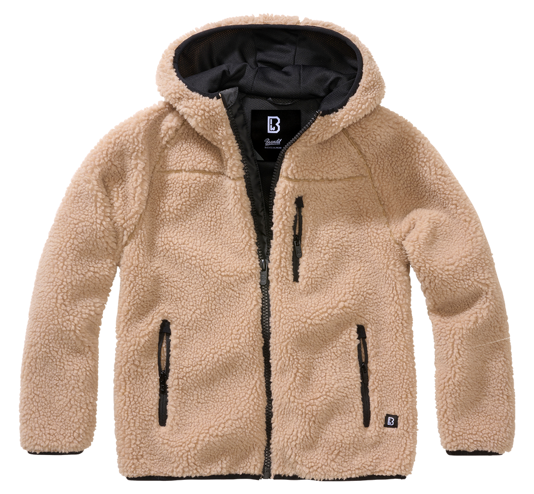 Geaca Teddyfleece Hooded Camel Copii Brandit - Caldura Optima si Stil