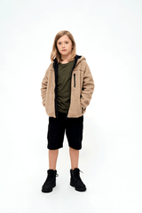 Geaca Teddyfleece Hooded Camel Copii Brandit - Caldura Optima si Stil