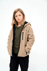 Geaca Teddyfleece Hooded Camel Copii Brandit - Caldura Optima si Stil
