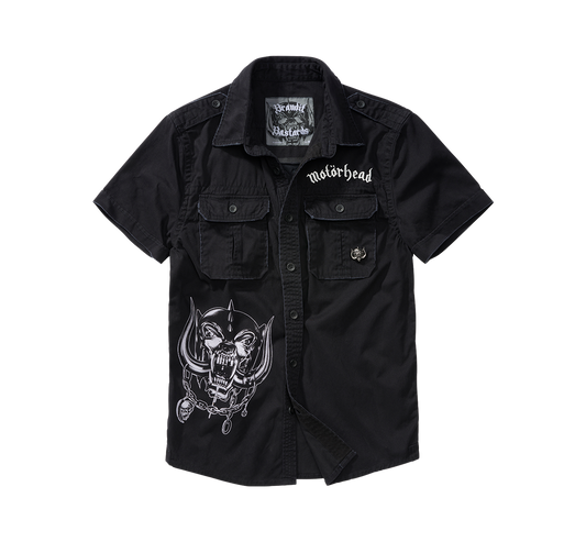 Tricou Vintage Motörhead Short Sleeve Negru Brandit - Stil Rock Autentic