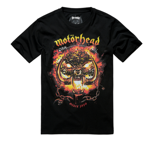 Tricou Motörhead Overkill Negru Brandit - Stil Rebel Autentic