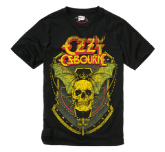 Tricou Ozzy Skull Negru Brandit - Stil Autentic si Confortabil
