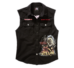 Vesta Vintage Iron Maiden sleeveless NOTB Negru Brandit - Spirit Rock