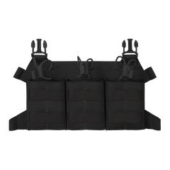 Panou frontal Helikon-Tex Skeletonized Triple 308 Flap MOLLE Laser Cut Negru