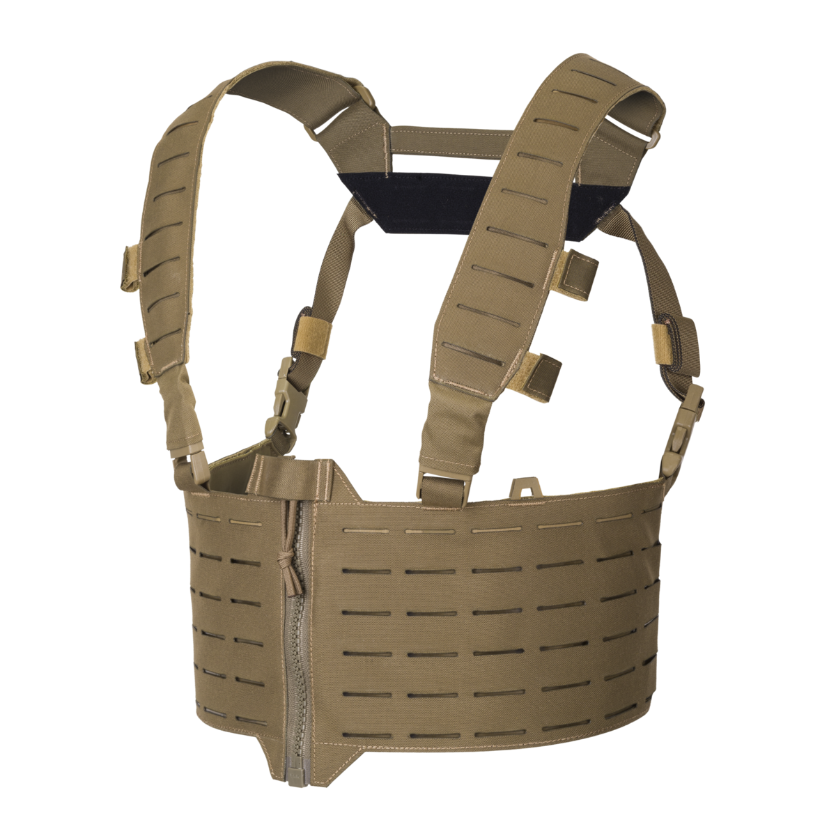 Chest Rig Helikon-Tex WARWICK Zip Front Laminat Tăiat Laser Coyote Brown