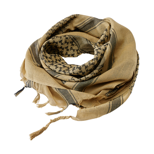 Esarfa Shemag Khaki/Black Brandit - Protectie Esentiala