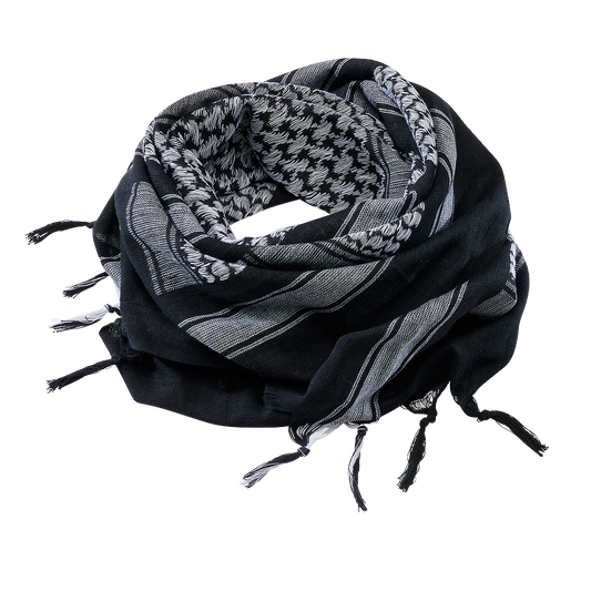 Esarfa Shemag Black/White Brandit - Protectie Versatila