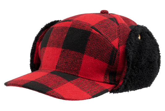 Sapca Lumberjack Winter Red/Black Checkered Brandit - Caldura Iarna