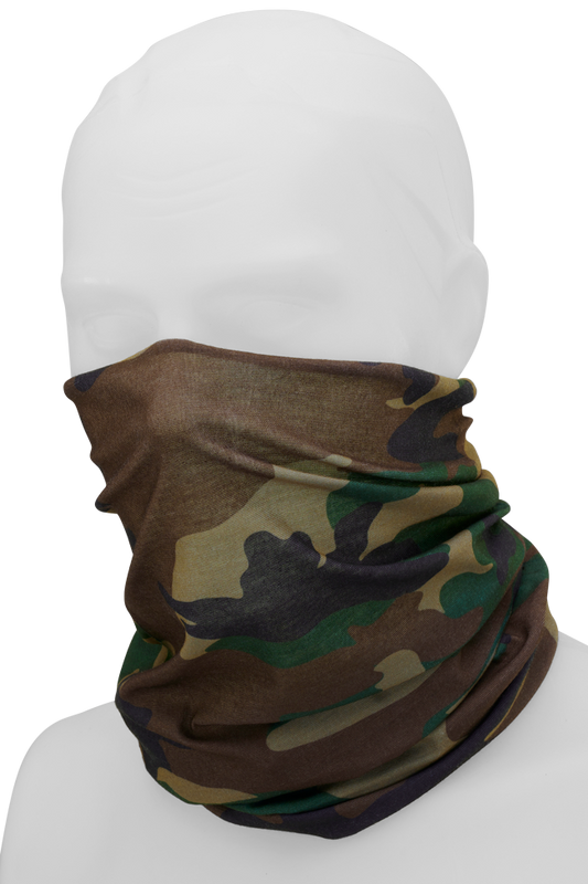 Multi Function Headgear Woodland Brandit - Adaptabilitate Maximă