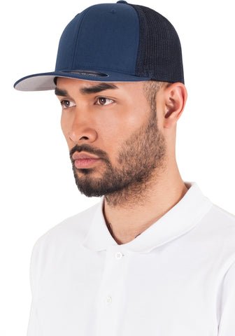 Sapca Brandid Flexfit Mesh Trucker Navy