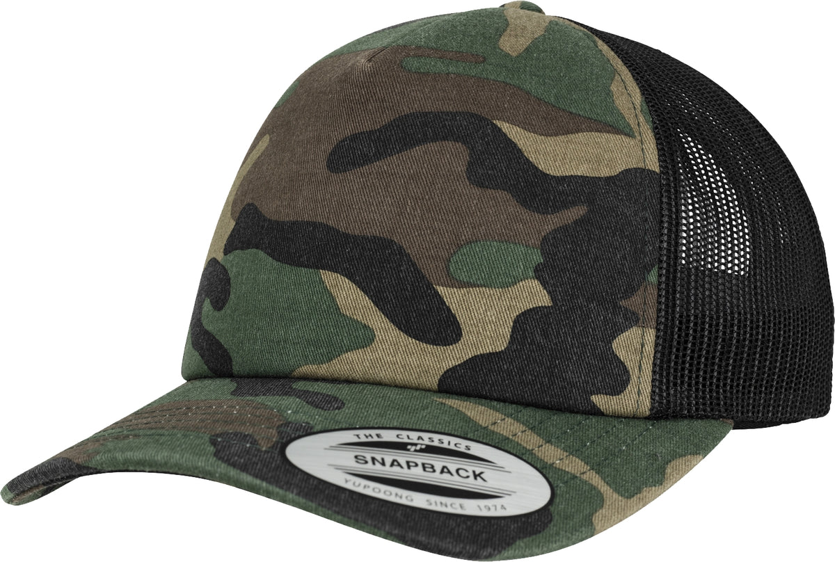 Sapca Camo Trucker Woodland/Black Brandit - Stil si Confort