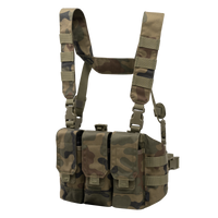 Chest Rig Chicom Helikon-Tex Woodland – Cordura 500D, 3 Buzunare Încărcătoare - poza 1