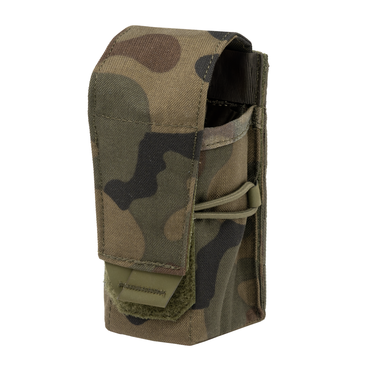 Husă Grenadă de Fum MOLLE Helikon-Tex PL Woodland – Clapetă cu Arici, 65 g - poza 1
