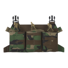 Panou frontal Helikon-Tex Skeletonized Triple 308 Flap Woodland MOLLE/PALS