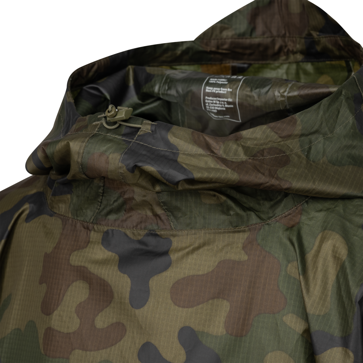 Poncho Lightweight Field Helikon-Tex PL Woodland – Poliester Ripstop, 355 g - poza 7