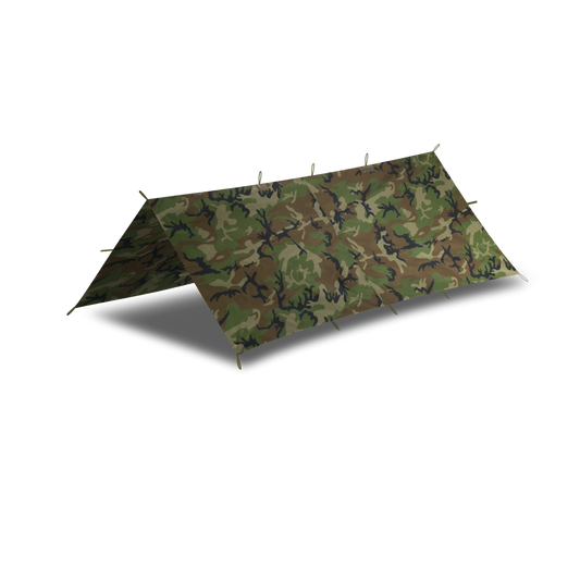 Prelată Helikon-Tex SUPERTARP Small Poliester Camuflaj Woodland