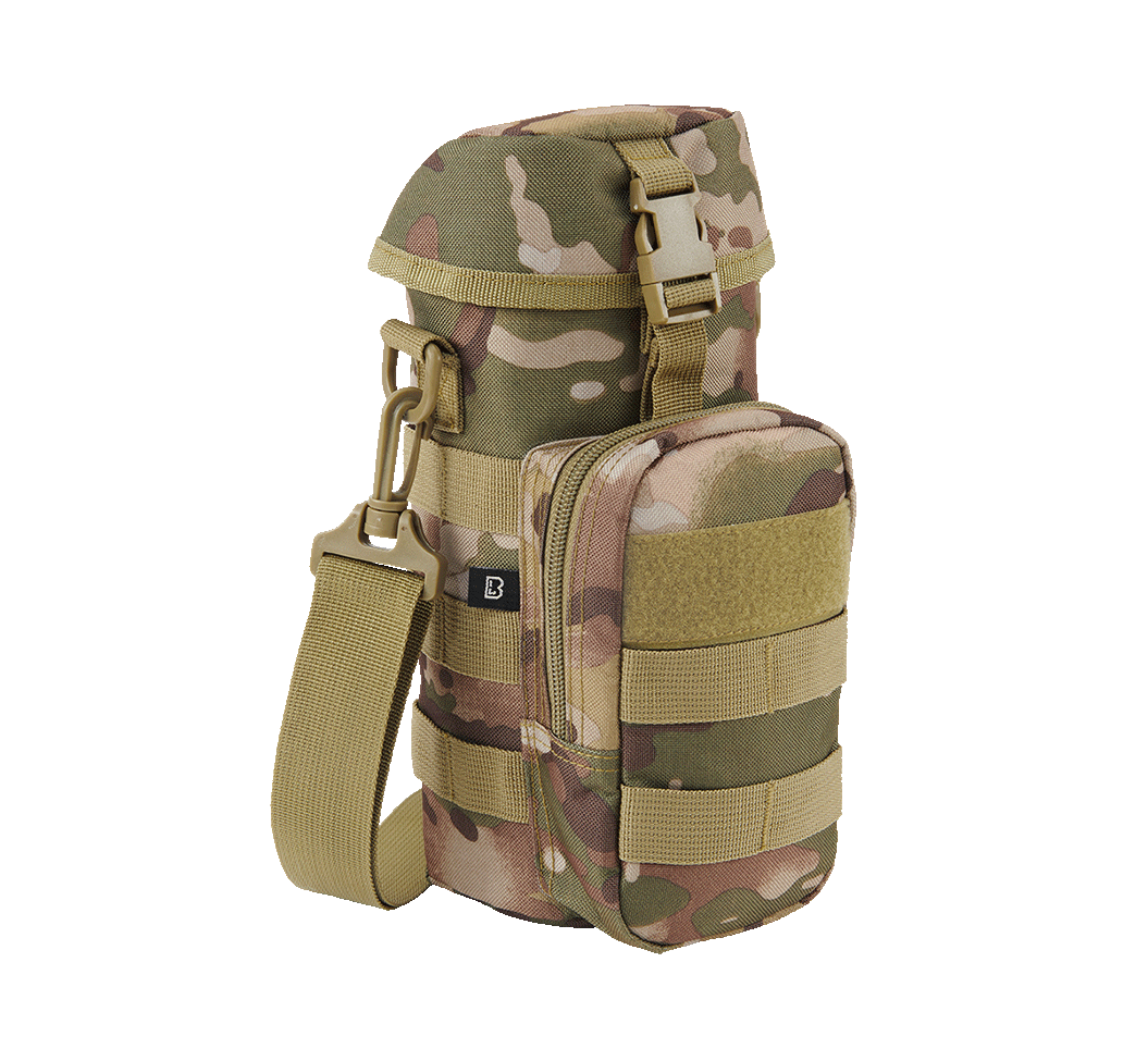 Suport Sticla Molle II Tactical Camo Brandit - Hidratare Esentiala