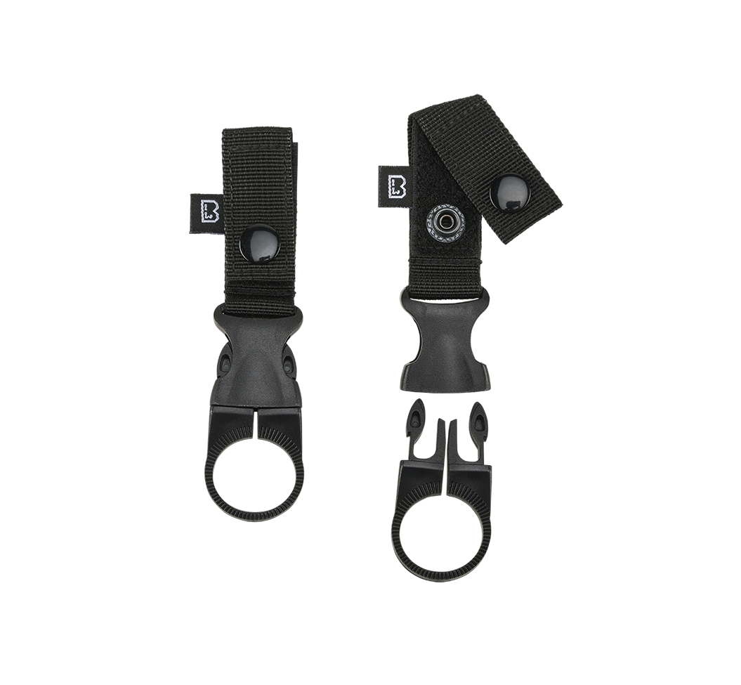 Curea and Molle Loop Bottle Holder 2 Pack Negru Brandit - Suport Hidratare Rapid