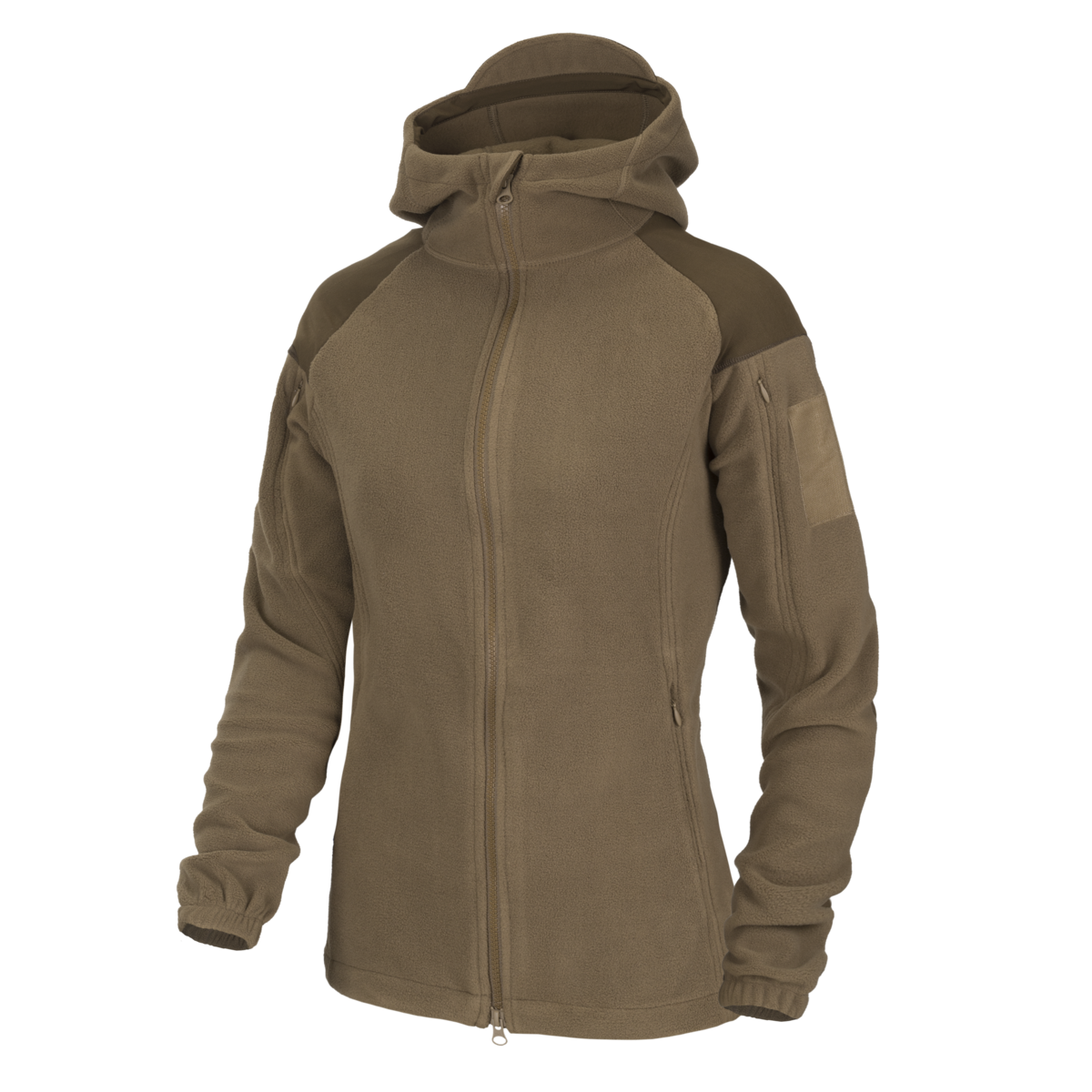 Bluză Fleece Helikon-Tex Cumulus® Femei, Model Anatonic Coyote