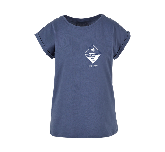Tricou Dama Forvert Pasadena Vintage Blue Dama Brandit - Stil si Confort Urban