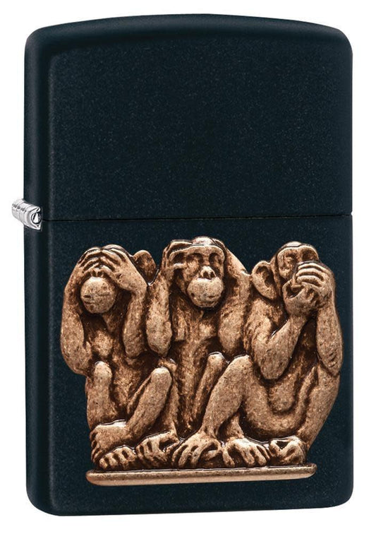 Bricheta originala Zippo Three Monkeys