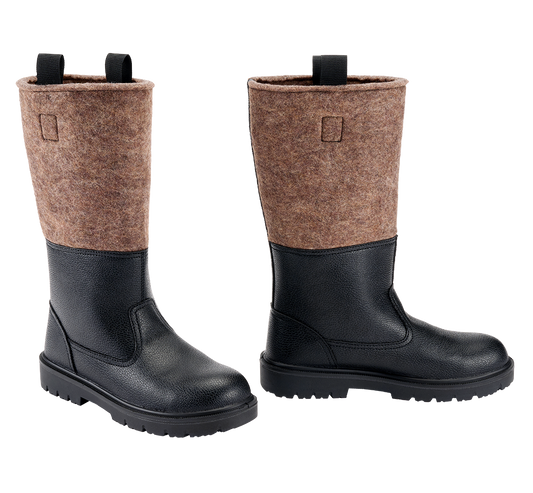 Cizme Militare Germane Filz Black Brown Brandit - Caldura si Aderenta