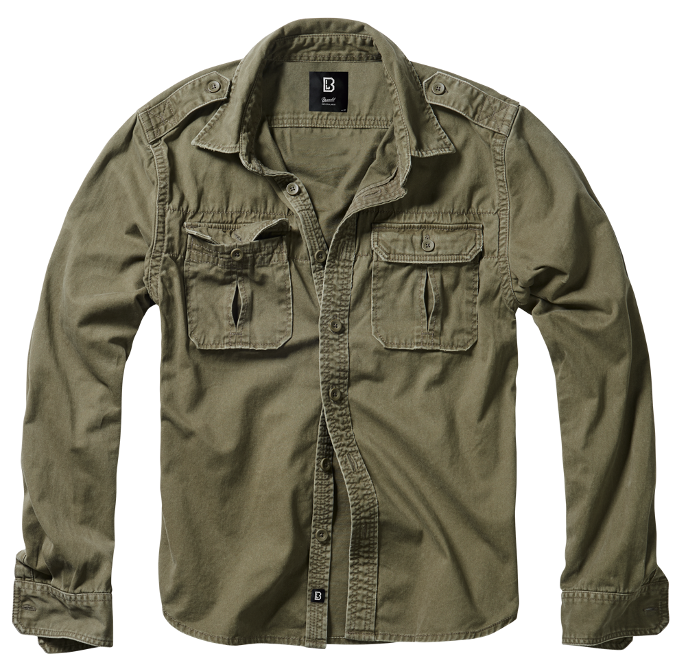 Cǎmașǎ Vintage Long Sleeve Olive Brandit - Stil Si Rezistență
