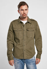 Cǎmașǎ Vintage Long Sleeve Olive Brandit - Stil Si Rezistență