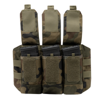Chest Rig Chicom Helikon-Tex Woodland – Cordura 500D, 3 Buzunare Încărcătoare - poza 4