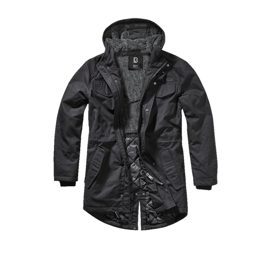 Veston Marsh Lake Teddyparka Negru Brandit - Caldura si Confort Superior