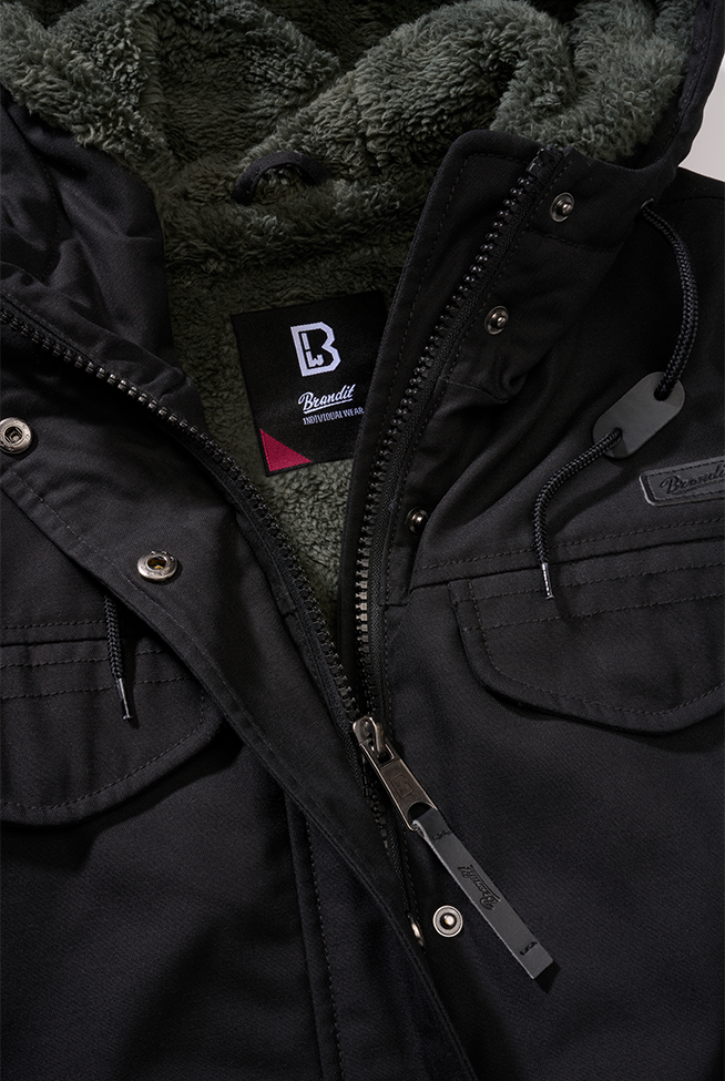 Parka Marsh Lake Negru Dama Brandit - Caldura si Stil Urban