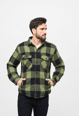 Camasa Lumber Black/Olive Gingham Brandit - Caldura si Stil Autentic