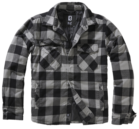 Camasa Lumber Black/Charcoal Brandit - Caldura si Stil Autentic