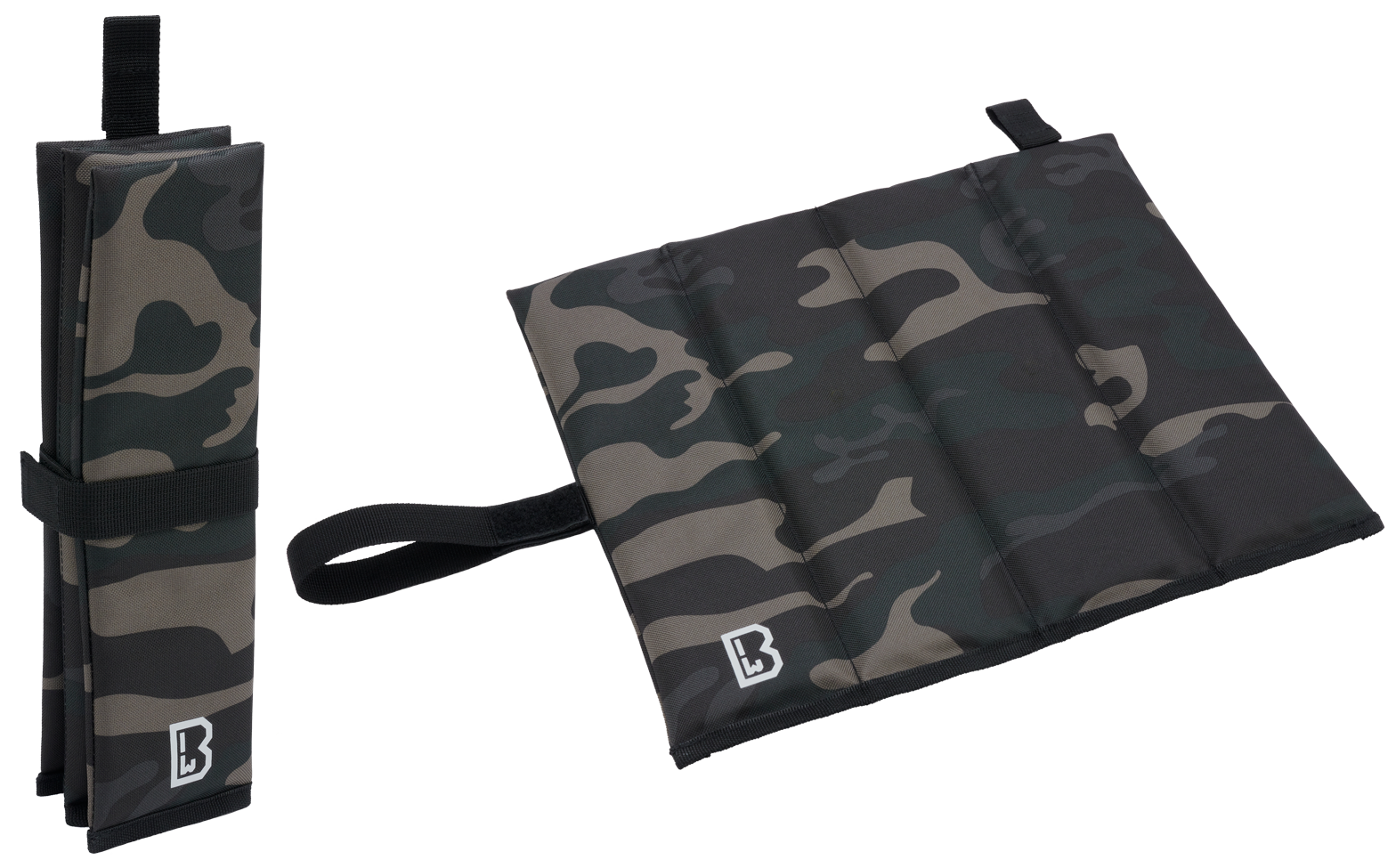 Saltea Sezut Pliabila Dark Camo Brandit - Mobilitate Esentiala