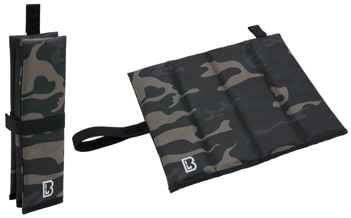 Saltea Sezut Pliabila Dark Camo Brandit - Mobilitate Esentiala