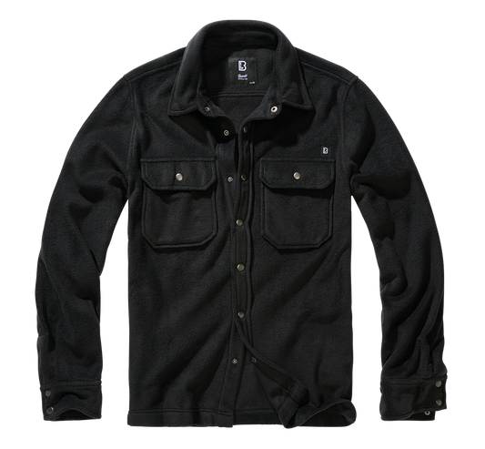 Camasa Polar Jeff Long Sleeve Negru Brandit - Caldura Optima