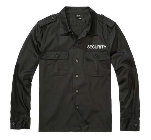 Camasa US Security Long Sleeve Negru Brandit - Confort Tactic Superior