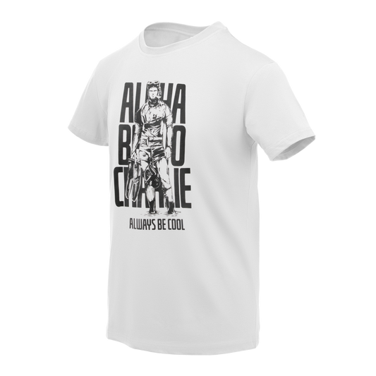 Tricou Helikon-Tex ABC Alfa Bravo Charlie Alb Bumbac