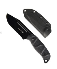 BLACK COMBAT KNIFE G10 cu Teacă KYDEX® – Cuțit Tactic Solid, Fixare Versatilă
