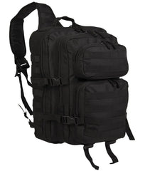 BLACK ONE STRAP ASSAULT PACK – Model MARE, 29L – Echipat pentru Acțiune și Urban