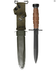 Baioneta US M4 Bayonet cu Mâner de Piele – Reproducere Autentică