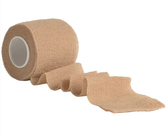 Bandă Elastică Autoadesivă Coyote – 50 mm x 4,5 m, Camuflaj Reutilizabil fără Urme