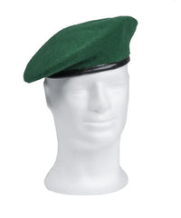 Beretă Verde Clasică – Lână 100%, Stil Militar Autentic