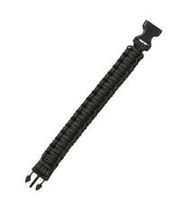 Black 22mm Para Bracelet – Brățară Lată Paracord cu Închidere Plastic
