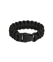 Black 22mm Para Bracelet – Brățară Lată Paracord cu Închidere Plastic