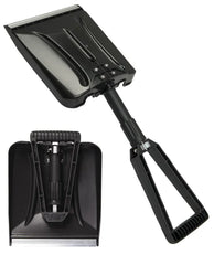 Black ABS Foldable Snow Shovel – Lopată de Zăpadă Pliabilă și Ușoară