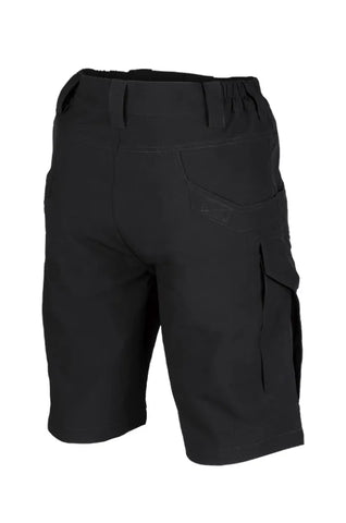 Black Elastic Assault Shorts – Pantaloni Scurți Tactici Slim Fit, Elastici și Versatili