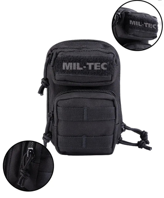 Black Keyholder Assault Pack – Mini Rucsac Tactic Breloc cu Compartimente Funcționale